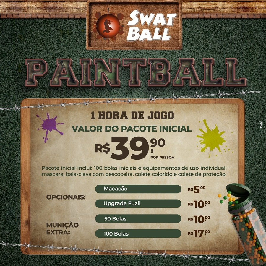 Agenda PAINTBALL Swat Ball Uberlandia