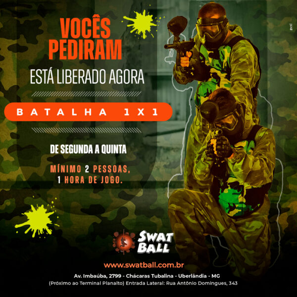 Promoção Paintball 1x1
